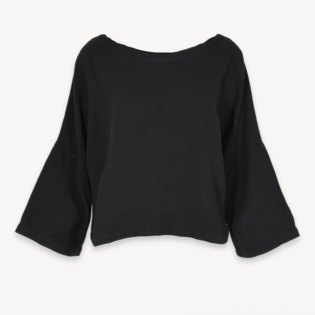 Pokoloko - Loft Cotton Crop Bell Sleeve Top