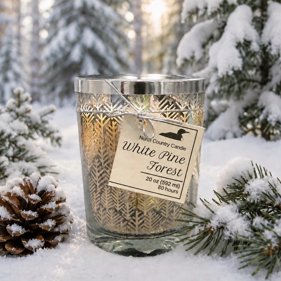 North Country Candle - 20oz SILVER LEAF Soy Wax Candle