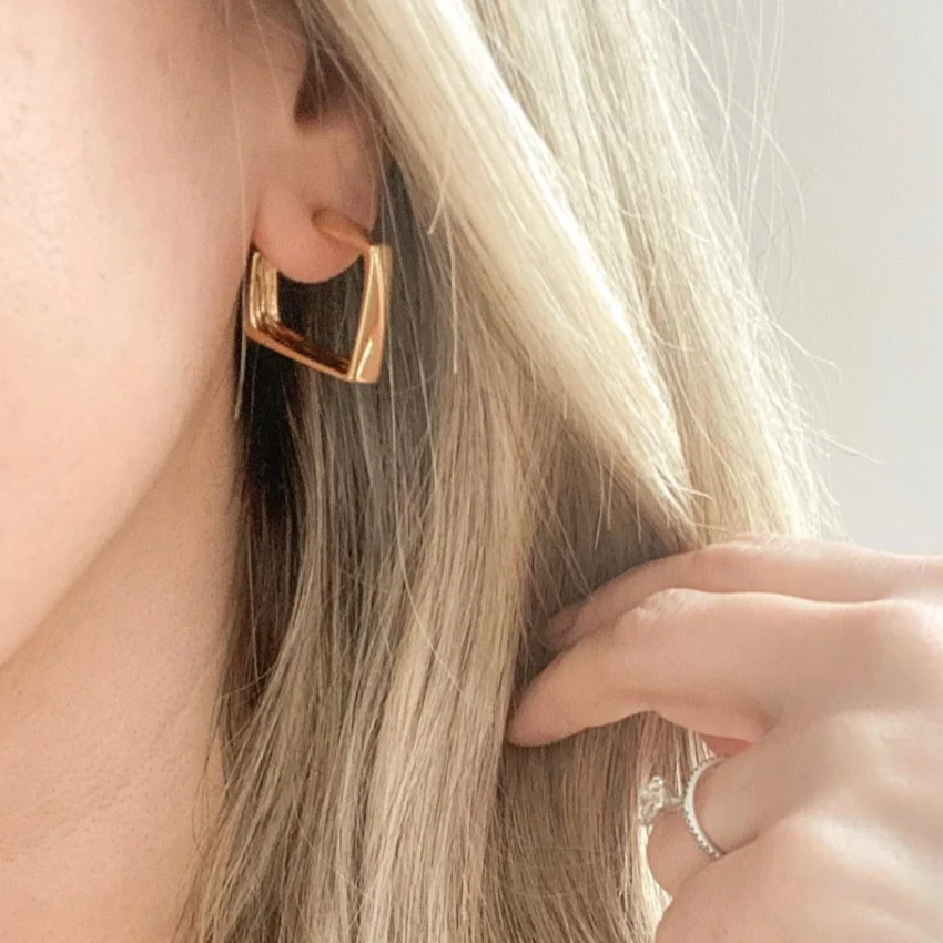 Wild Heart Collective - Sienna Square Hoop Earrings