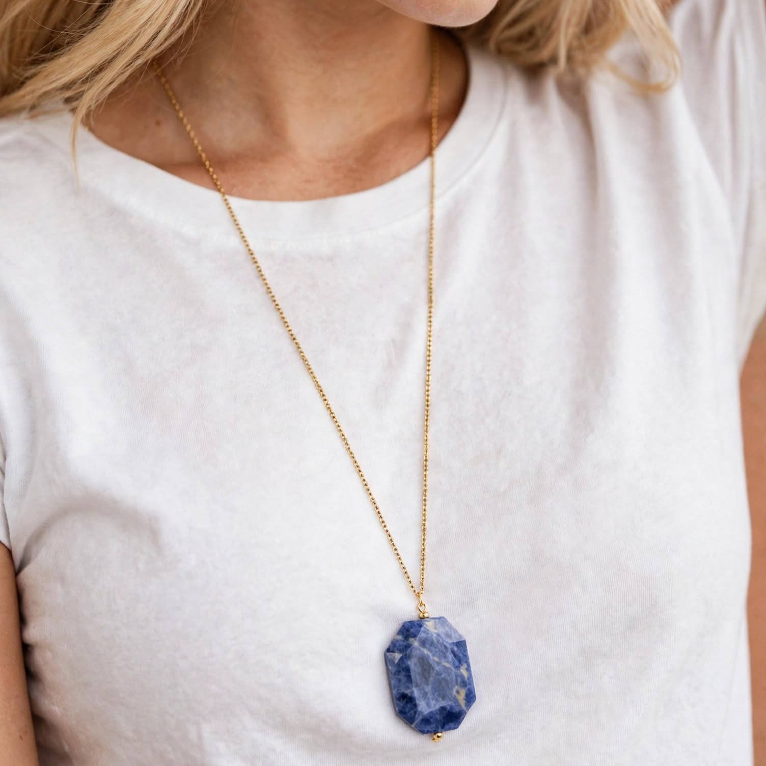 Mayuri's Beads - SODALITE Serenity Pendant Necklace