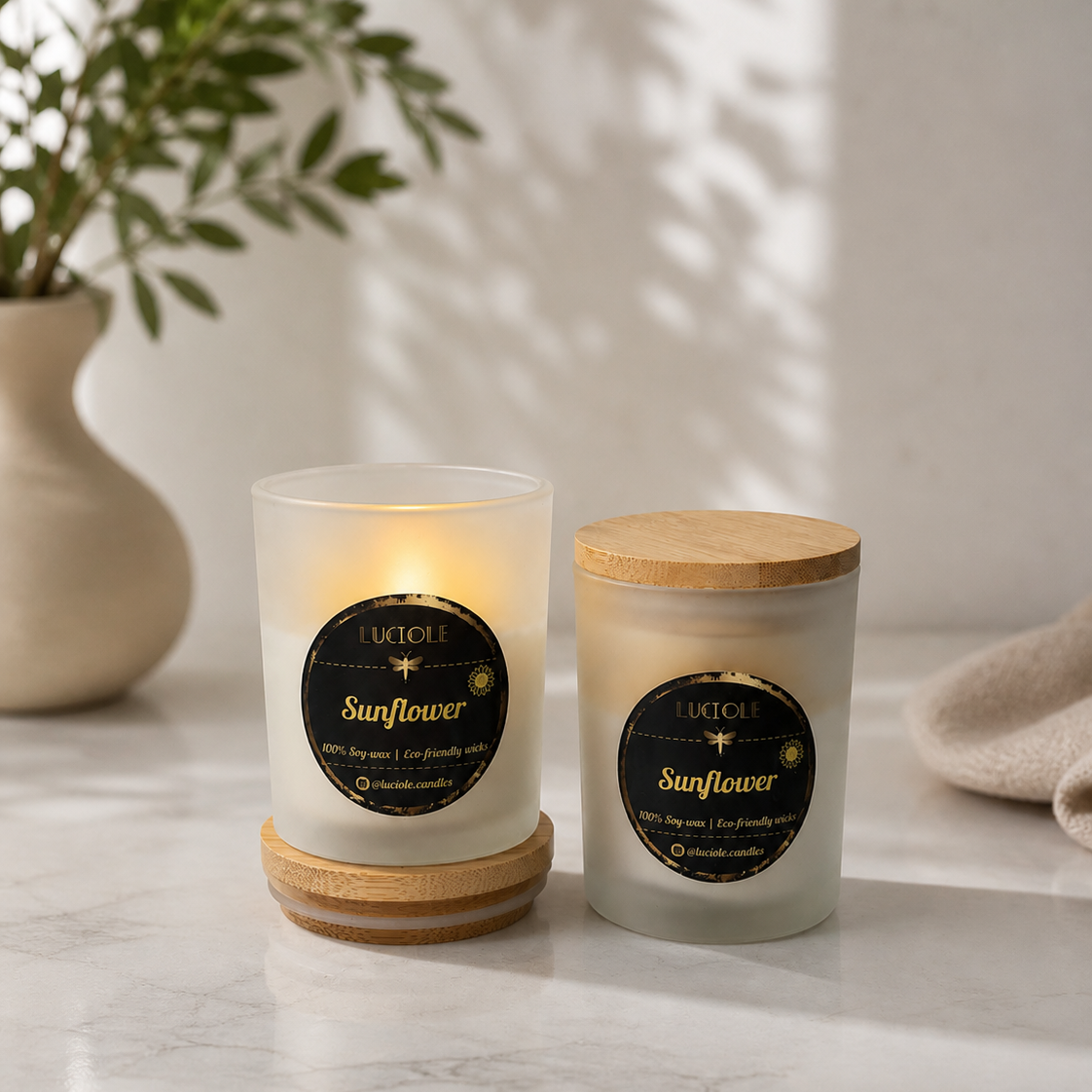 Luciole Candles - Sunflower Soy Wax Candle (7oz)
