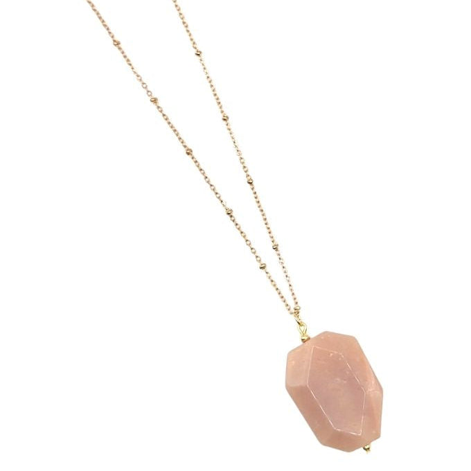 Mayuri's Beads - SUNSTONE Glow Pendant Necklace