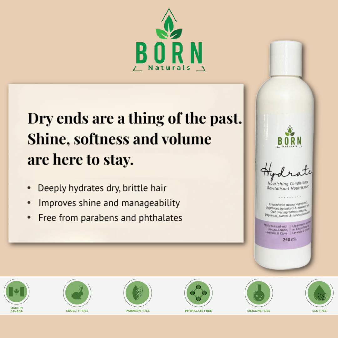 Born Naturals HYDRATE Paraben-Free Weightless Conditioner