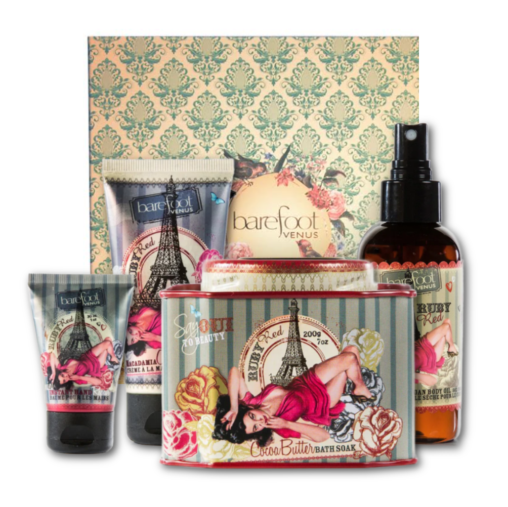 Barefoot Venus Ruby Red Collection - Indulgent Gift Set