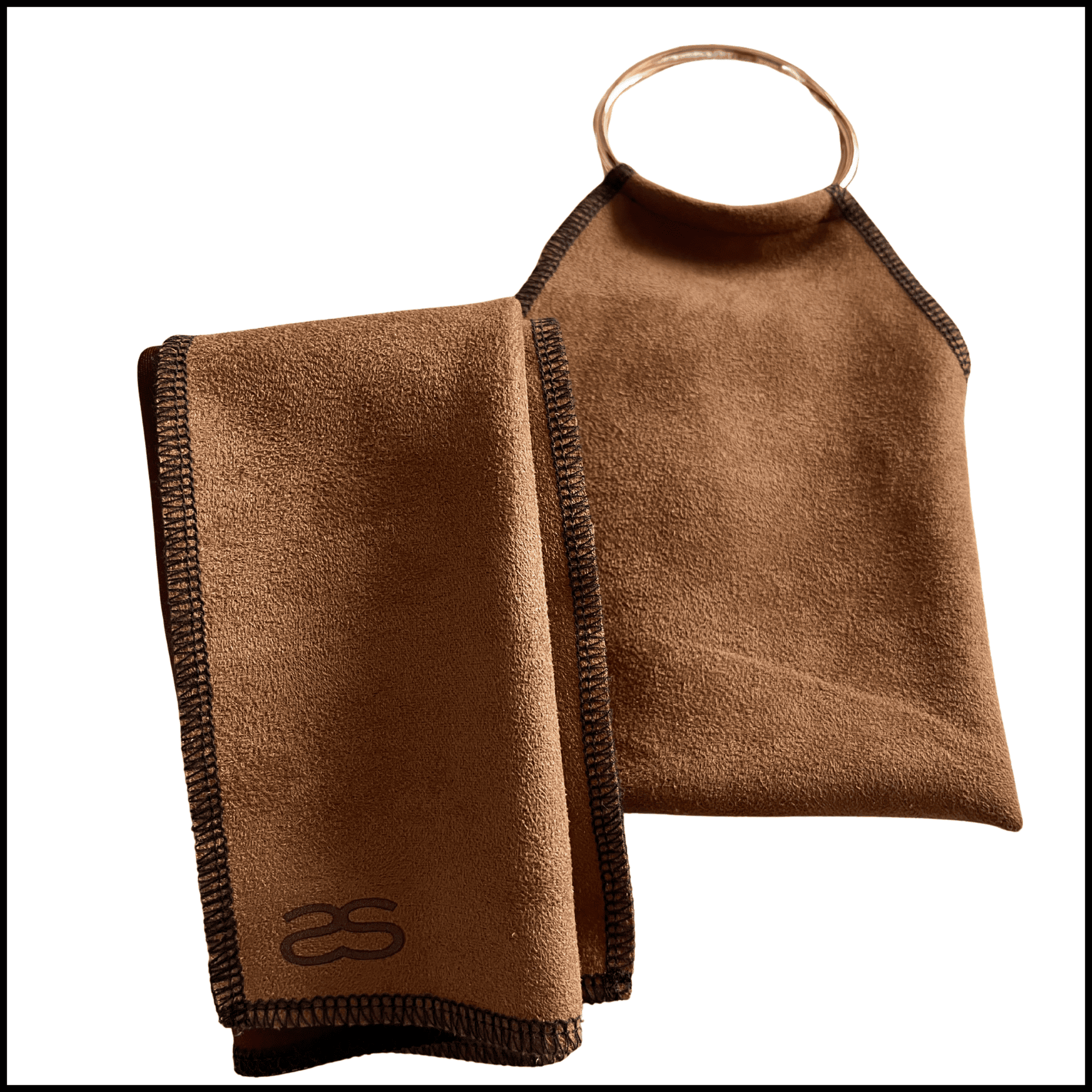 SeatSquare SINNAMON SUEDE + Suede Carry Pouch