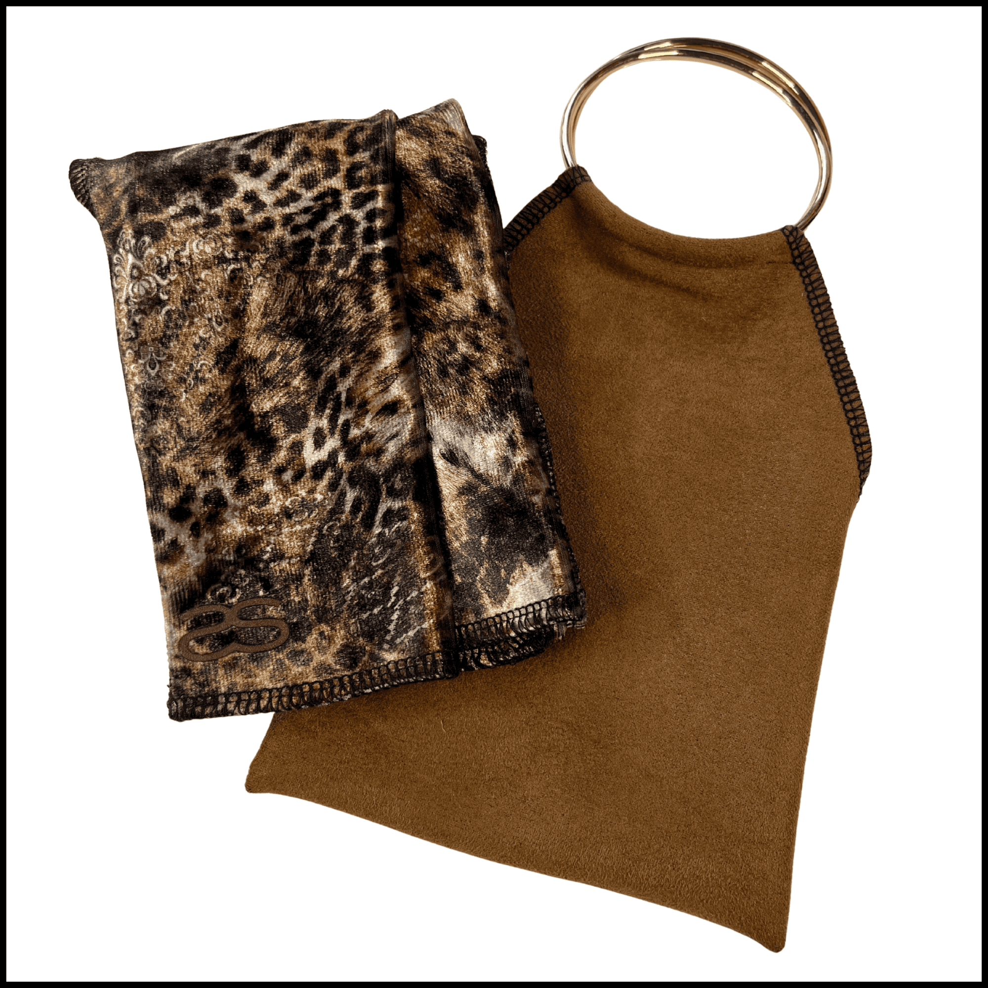 SeatSquare Velvet SAFARI PRINT + Suede Carry Pouch