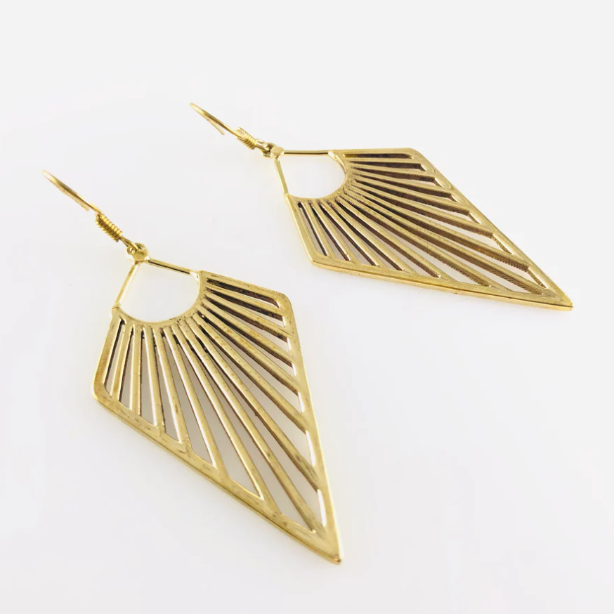 Love Not Fear YEMAYA Brass Earrings