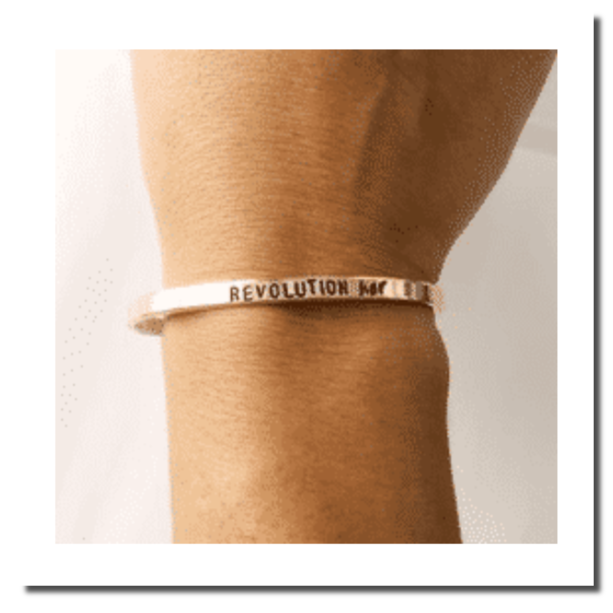RevolutionHer™ Rose Gold Mantra Bracelet