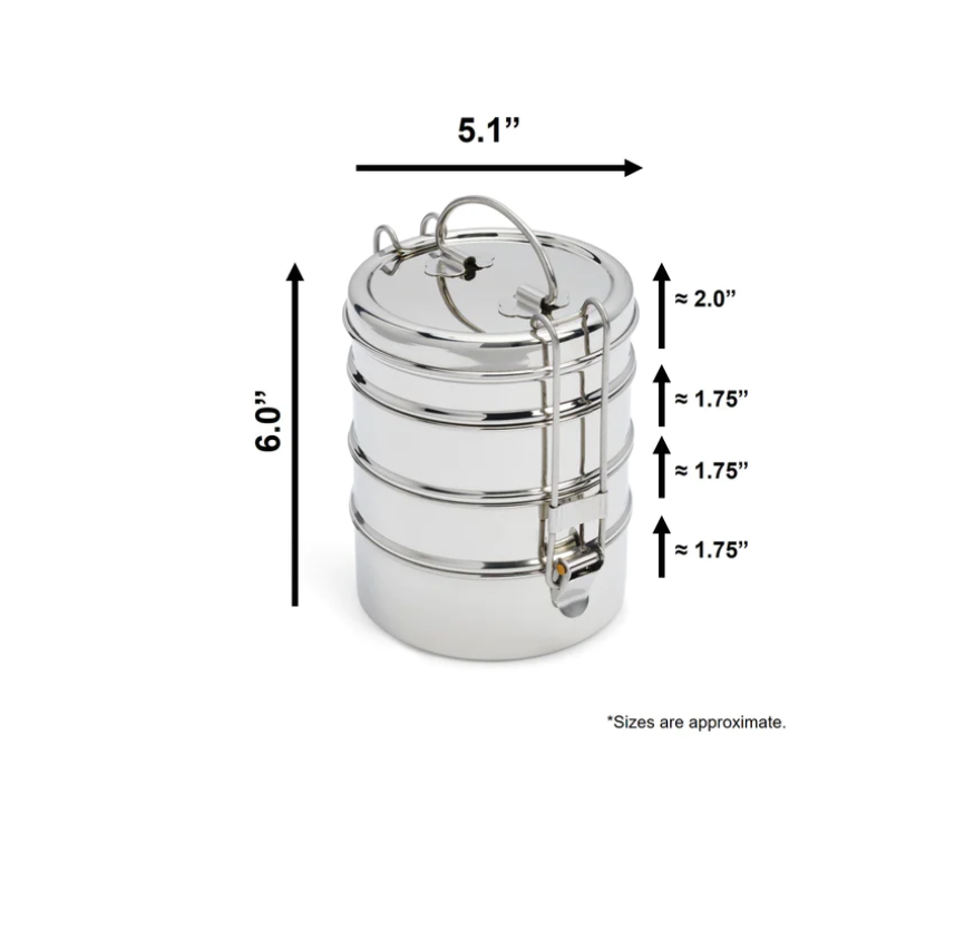 Dalcini Stainless 4-Layer Tiffin Carrier