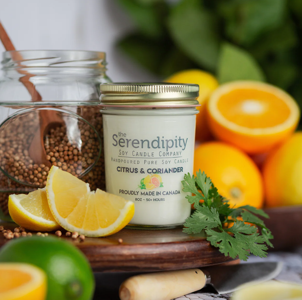 Serendipity Candles - Citrus & Coriander (8oz)